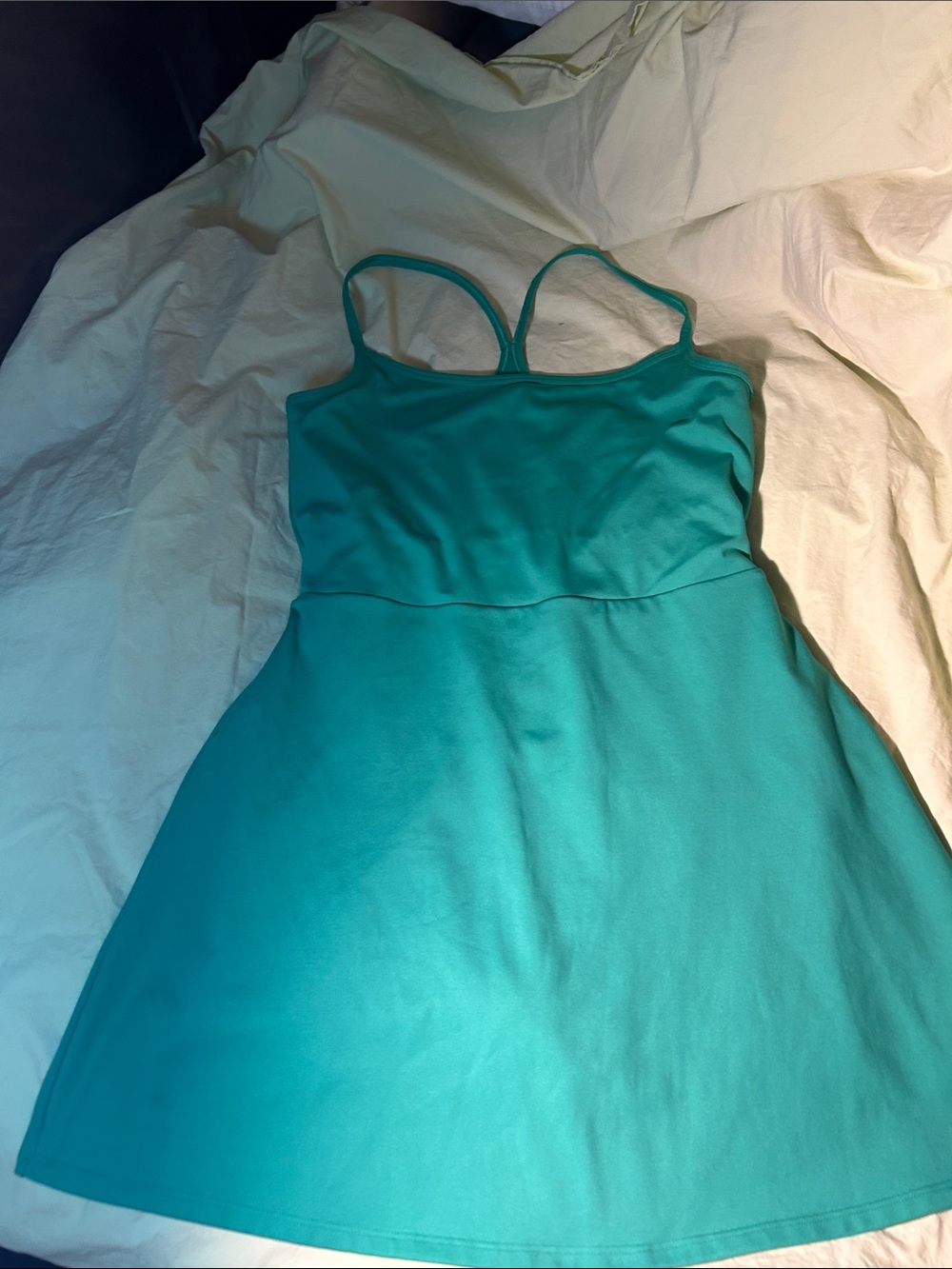 GAP Teal Spaghetti Strap Mini Dress